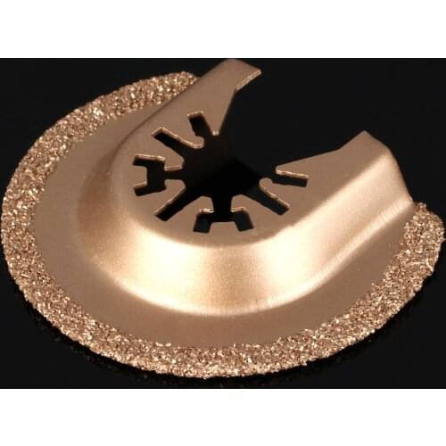 63mm Woodworking Cutting Oscillating Multi Tool Half Circle Diamond Carbide Cutter Saw Blade For Fein Renovator Power Tool