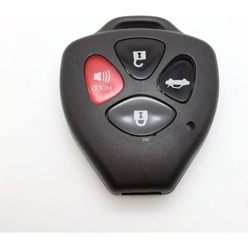 No Blade 2/3/4 Buttons Remote Car Key Case Shell FOB for Toyota Camry Corolla Avalon Venza 2007 2008 2009 2010 2011 2012