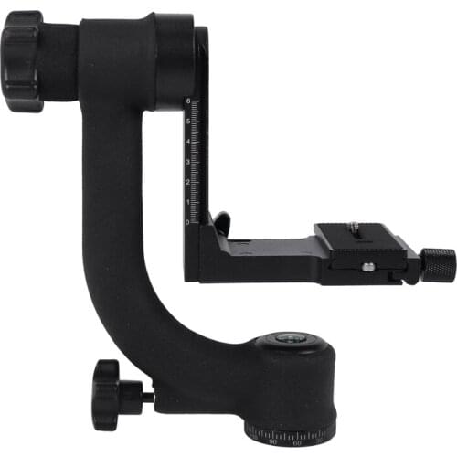 Bk-45 Panoramic 360 Degree Vertical Pro Gimbal Tripod Head 1/4 inch Screw For Dslr Camera Telephoto Lens Quick Release Plate