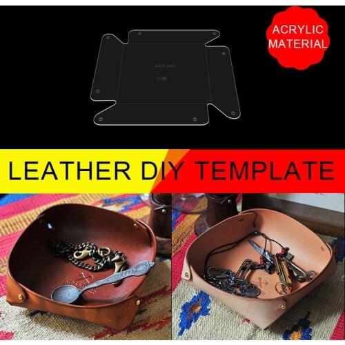 Handmade Leather Bag Pattern Drawing DIY Version Paper Tray Jewelry Storage Tray Version Paper Pattern