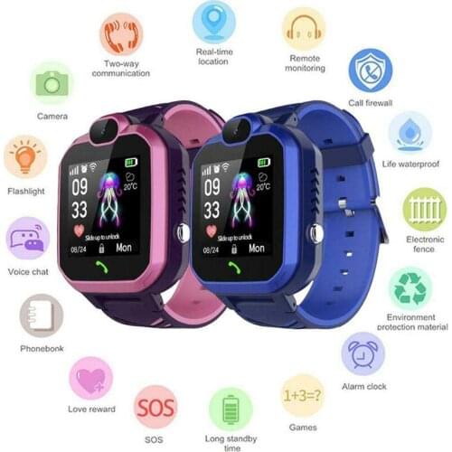 Q13 Children Smart Watches For Kids Camera Lighting Touch Screen Waterproof SOS Antil-lost 2G SIM Card Position Call Walkie Talk