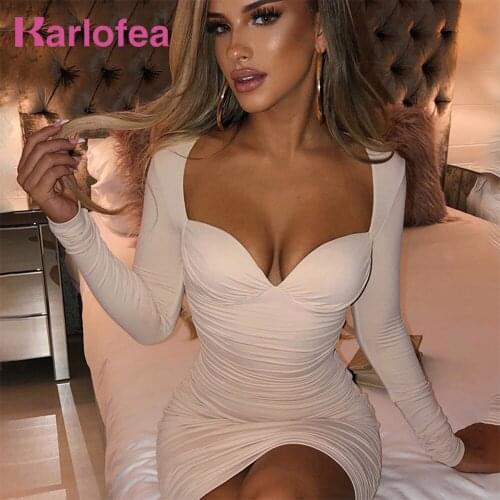 Karlofea Fashionable Knitted Dresses