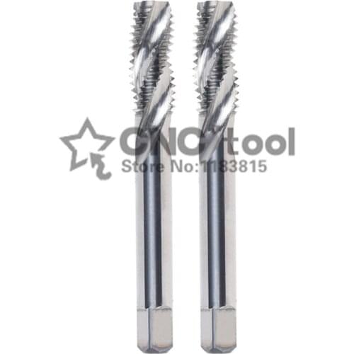 M2-m16 carbide spiral groove machine tap, tungsten steel machine tap, processing: stainless steel, alloy steel, cast iron, etc