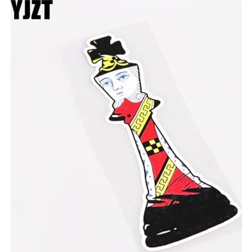 YJZT 5.8CM*15.5CM Cartoon Personality Poker PVC Car Sticker Decal Car Styling 13-0622