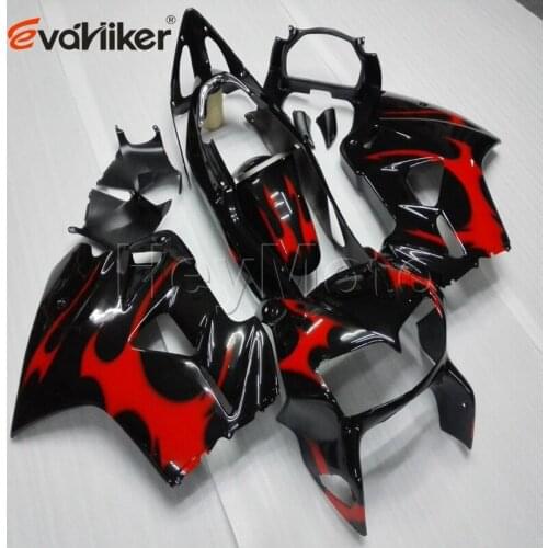 Motorcycle fairing for VFR800 1998 1999 2000 2001 red flames VFR 800 98 99 00 01 ABS Plastic motorcycle cowl