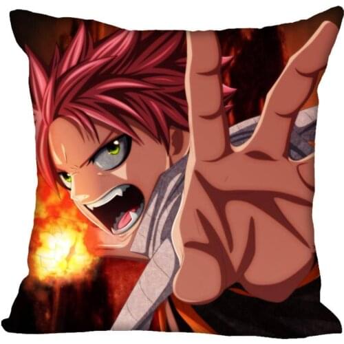Custom Pillowcase Fairy Tail Square Zipper Pillow Cover 35X35,45X45,60X60cm(Two Sides) Print Your Pictures Pillow Cases