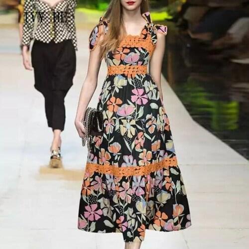 OULA`F Summer Dresses With Lace