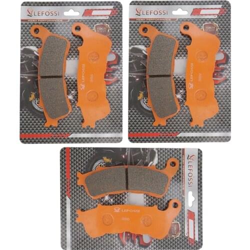 Motorcycle Front Rear Brake Pads Fit Honda CBF1000 2006 2007 2008 2009 2010 2011 2012 2013 2014 2015 Carbon Fiber