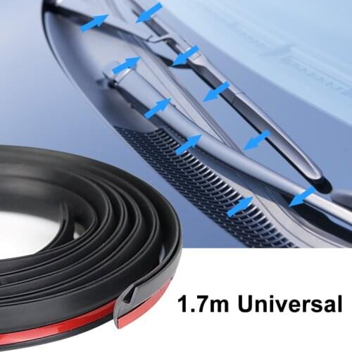 1.7m Car Wiper Front Windshield Panel Moulding Seal Strip for Honda Benz Buick VW Skoda Mazda Ford Toyota BMW E46 E39 M5 X6
