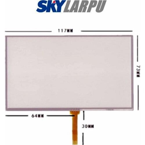 2 Pcs 5''Inch 120mm*73mm Touchscreen AT050TN33 AT050TN34 for Car GPS Navigation Touch Screen Digitizer Panel Glass Free Shipping