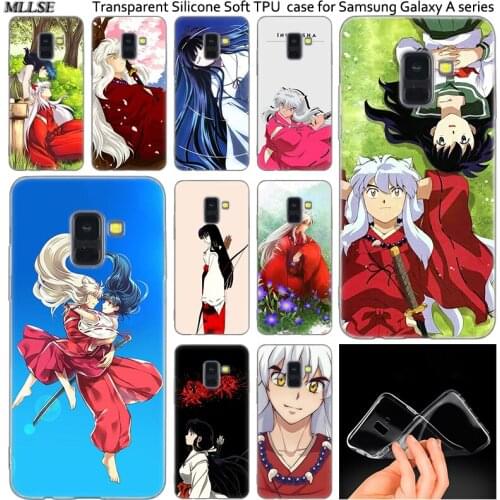 Anime Inuyasha Silicone Case For Samsung Galaxy A50 A30 A10 A40 A6 A8 Plus A20 E A5 A7 2018 2017 2016 Note 9 8 Fashion Cover
