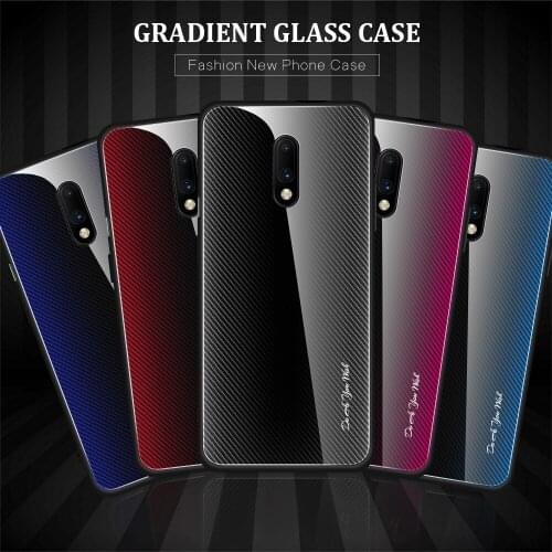 50pcs Stripe Gradient Glass Phone Case for Oneplus 9 Pro/1+8 Pro one plus 9R one plus NORD N100Glass hard back case cover shell