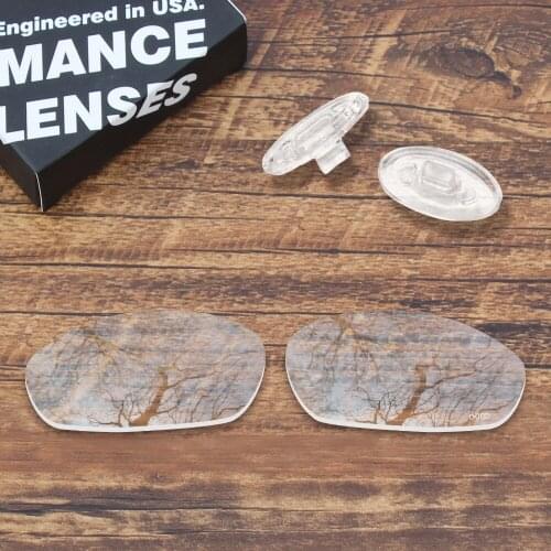 ToughAsNails Resist Seawater Corrosion Clear Replacement Lens and Clear Nose Pads for Oakley Whisker