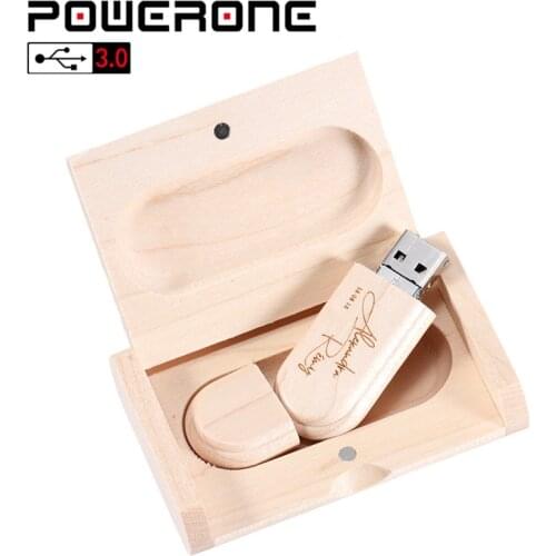 POWERONE 2 IN 1 USB 3.0 OTG High Speed Wooden personality USB 4GB 16GB 32GB 64GB Memory flash Stick Pen drive (free custom logo)