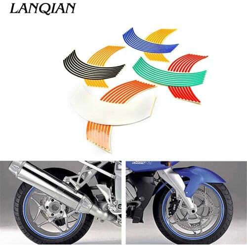 17inch/18inch wheel Strips Motorcycle Reflective Wheel Sticker For CR YZ RM KX 80 125 250 450 500 CRF YZF RMZ KXF