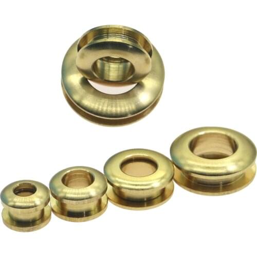 2pcs Solid Brass Screw Back Eyelets Craft Accessory Metal Plating Round Eyelets with Washer Grommets Leather for Bags Jeans