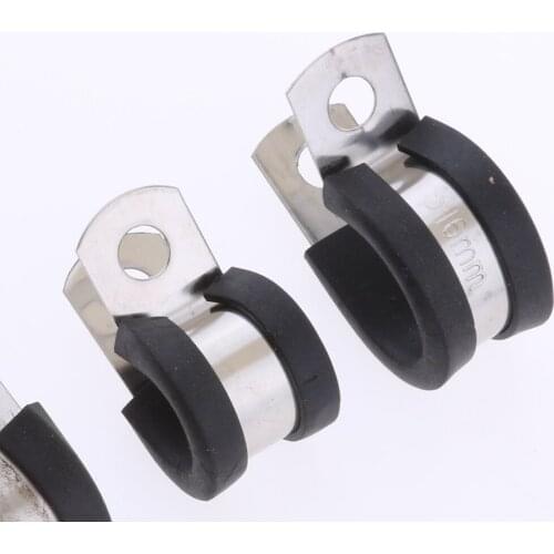 44Pcs Wire Cable Hose Pipe Clamps 5 Size - 1/4" 5/16" 3/8" 1/2" 5/8"