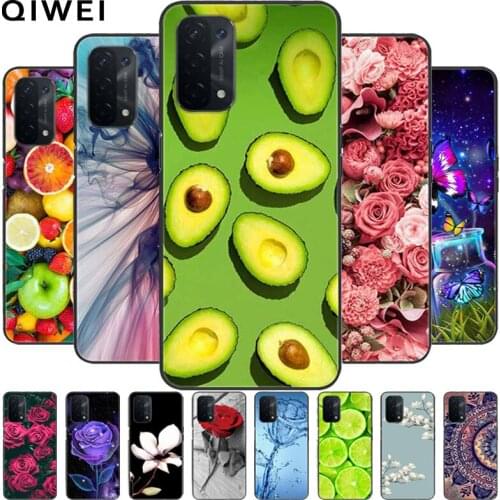 For OPPO A74 5G Case Flowers Silicone Soft Phone Cases For OPPO A74 5G A 74 CPH2197 Protective Cover Coque For oppoA74 5G Shells