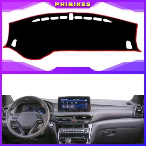 Car Dashboard Cover For Hyundai Tucson 2019 Dashmat Pad LHD Dashboard Cover Carpet Dash Mat Sun Shade