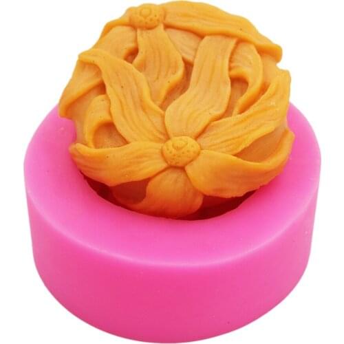 Yi Orchid Flower Silicone Soap mold Lotus Seed silicone 3D Molds handmade mould DIY Craft molds S637