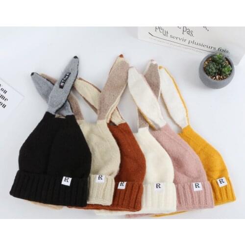 Baby Bunny Hat Boys Warm Baby Winter Hat Beanie Knitted Children Hat Girls Boy Baby Hat Newborn Hat 1PC
