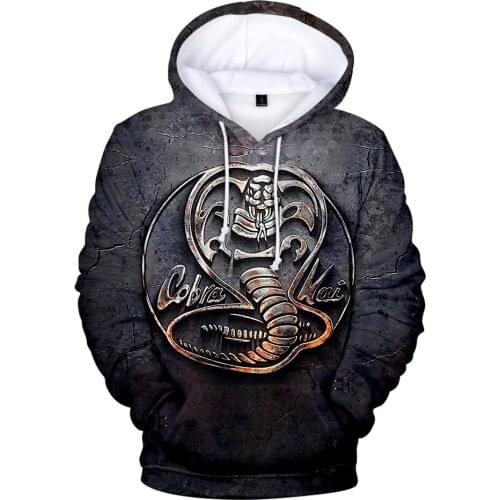 Childrens Hoodies Karate Kid Cobra Kai 3D Print Oversized Hoodies Sweatshirt Streetwear Pullover Funny Hooded Casual Outwear