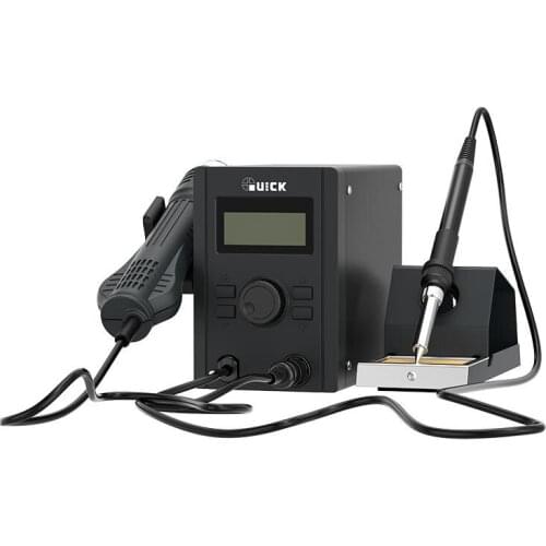 QUICK 715 Electric Heating Tools 2 in 1 Hot Air Gun and Soldering Iron Digital Display Soldering Station Heat Gun Soldering Tool