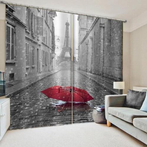 Photo tower curtains 3D Window Curtain For Living Room Bedroom Drapes Cortinas Blackout curtain