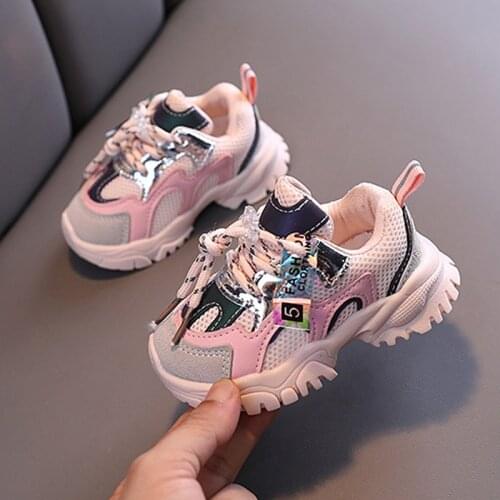 Spring Autumn Kids Shoes Baby Boys Girls Childrens Casual Sneakers Breathable Soft Anti-Slip Running Sports Shoes Size 15-25