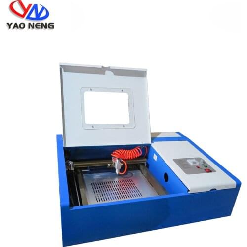 Laser Engraving Machine 40W CO2 3020 Laser Cutting Machine with Exhaust Fan USB Port