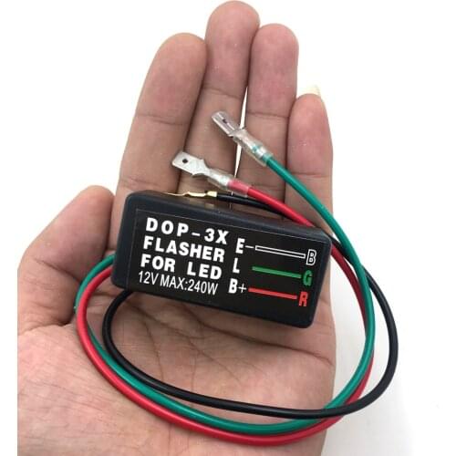 2019 NEW Motorcycle Universal Blinker Relay 3 Pin 12V LED Turn Signal Light Flasher