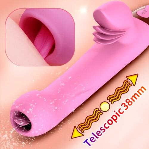 New Vagina Smart Masturbators Heating Telescopic Rabbit Dildo Vibrator Woman G Spot Clitoris Stimulator Magic Wand Massager
