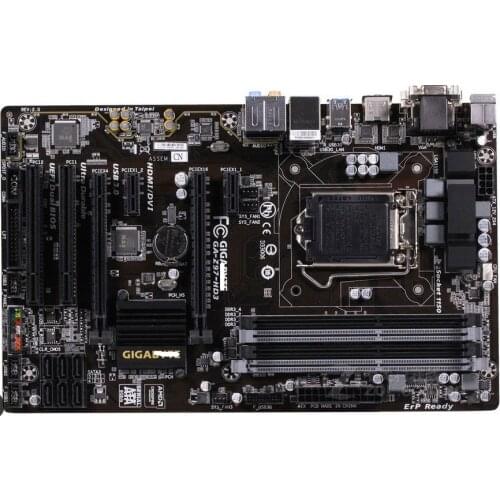 Gigabyt GA-Z97-HD3 original motherboard LGA 1150 DDR3 USB2.0 USB3.0 SATA3 Z97-HD3 32GB Z97 usedDesktop Motherboard on sale PC