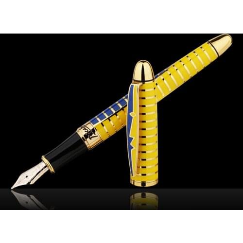 Picasso Round Dance of Flowers 10K Gold Nib Fountain Pen Golden Color with Original Gift Box for Writing Gift Collection