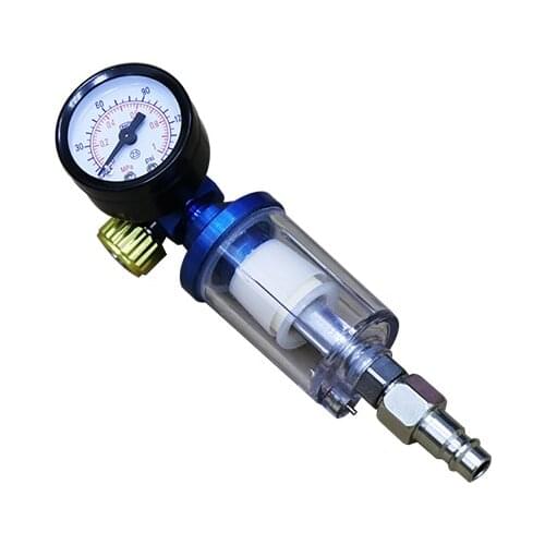 Scratch Spray Gun Air Regulator Gauge & In-line Water Trap Filter Tool spray gun regulator and Mini spray gun Air Filter