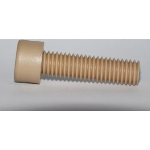 4pcs M2.5 M3 M4 M5 peek allen bolts hexagon socket screws cylindrical head anti-corrosion plastic 6mm-30mm length