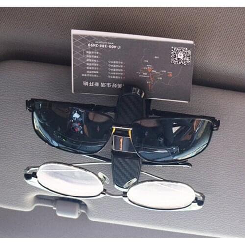 Sun Visor Car Glasses Clip Sunglasses Holder Cases Fastener Cip Eyeglasses Clip Ticket Card Clamp Universal