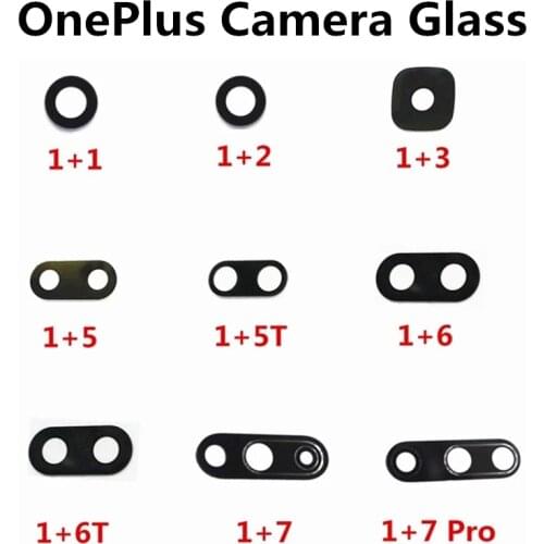 2PCS/Lot,Rear Back Camera Glass Lens Cover For OnePlus 3 3T 5 5T 6 6T A3000 1+ 7 Pro With Stickers Adhesive Replacement Parts