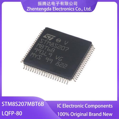 STM8S207MBT6B STM STM8 STM8S STM8S207 STM8S207M STM8S207MB STM8S207MBT6 QFP-80 IC MCU