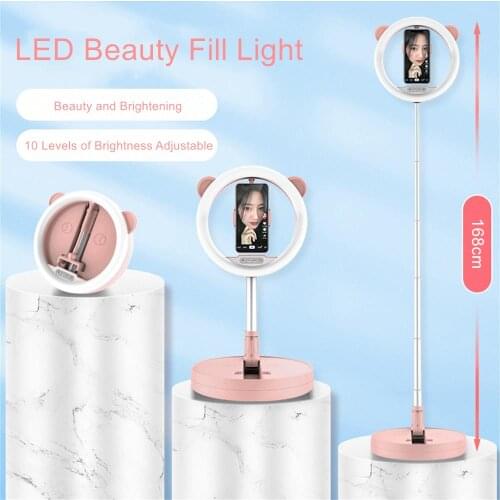 LED Ring Light Phone Selfie Flash Ringlight Photography Round Lamp Camera Photographic Lighting For Tiktok Live Video Streaming