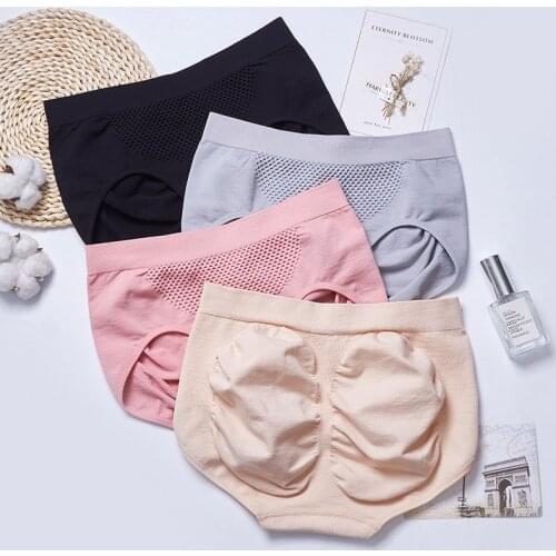 3D Women Panties Warm Uterus Abdomen Shaping Buttock Lifting Mid Rise Brief Cotton Underwear Lady Briefs