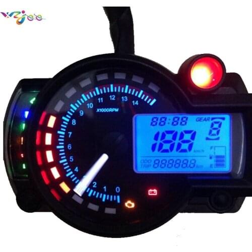 Universal LCD Backlight Motorcycle odometer speedometer adjustable Tachometer oil level free to switch for off-road vehicles ATV