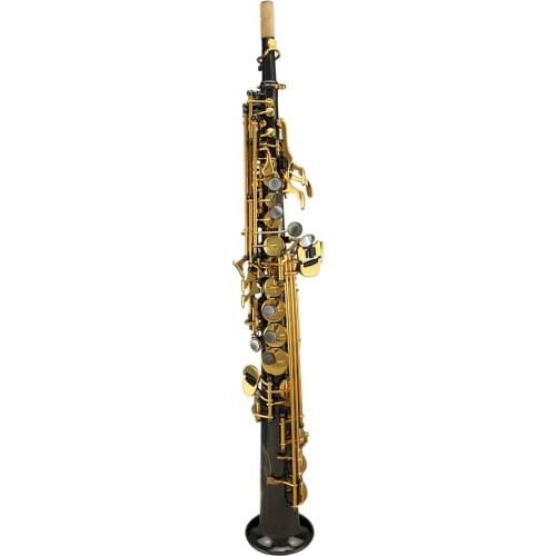 Tide music intermediate use shiny silver plated straight soprano saxophone on sale