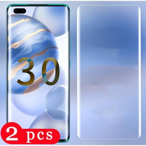 2Pcs for huawei honor 30s v30 30 pro plus tempered glass honor 20i 20s v20 view 20 lite protective film phone screen protector