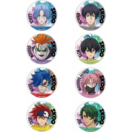 58mm Badge Medal Anime SK8 the Infinity SK EIGHT LANKA MIYA SHADOW JOE Brooch Pins Itabag Pendant Student