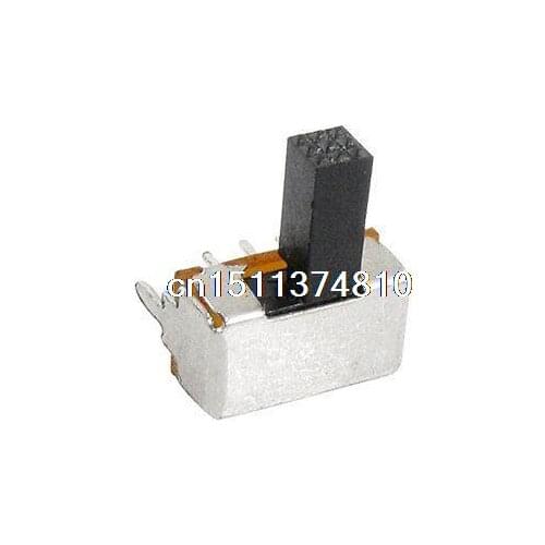 10 Pcs ON-ON 2 Position 2P2T DPDT Miniature Slide Switch 6 Pin PCB Right Angle