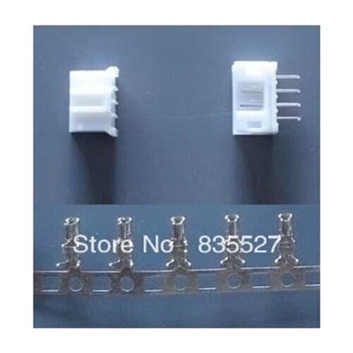 100pcs/lot PH2.0-4P 4PIN terminal block 2.0mm pitch connector + plastic socket + terminal connectors