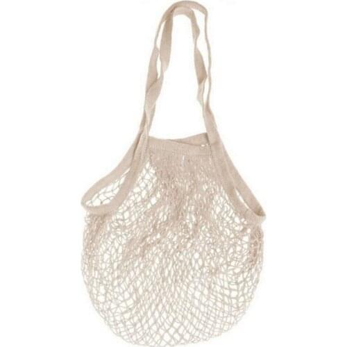 2pcs All cotton mesh bag Shopping bag Fruit mesh bag Vegetable mesh bag