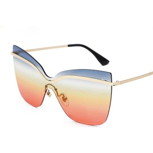 2021Fashion Square Sun Glasses Women Big Frames Cat Eye Sunglasses For Female Sunglasses Men Ladies Vintage Sun Glasses UV400