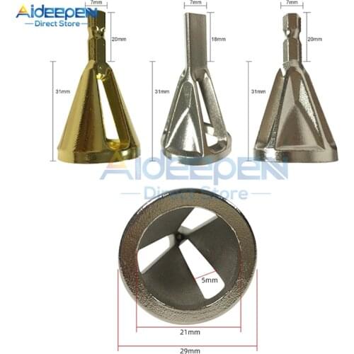 2021 Newest Deburring External Chamfer Tool Stainless Steel Remove Burr Tools for Metal Drilling Tool Triangle/Hexagon